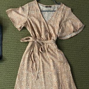 Cutest adjustable pink floral dress